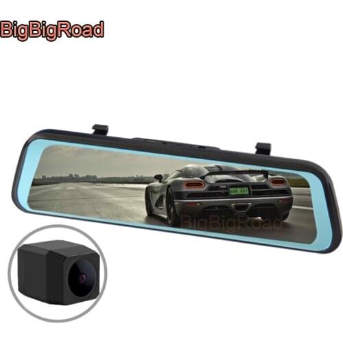 BigBigRoad Car DVR Dash Camera Stream RearView Mirror For Mercedes Benz GLC Class 200 250 260 300 X253 V Class V250 V260 V300