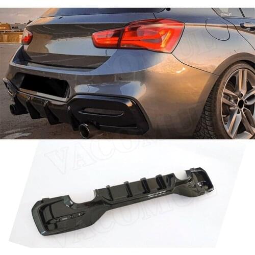Carbon Fiber Rear Lip Diffuser Spoiler for BMW 1 Series M Sport F20 F21 M135i M140i 2017-2018 Bumper Car Styling ABS