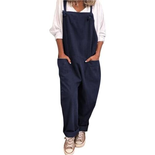 Jumpsuit woman summer Overall female 5XL romper suit plus size Women outifts overalls Long Wide pants backless combi streetwear