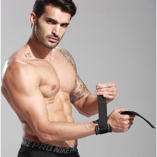 1pc Padded Weight Lifting Straps Training Gloves Hand Wrist Wraps Grip Band Gym Fitness Sport Equipment Accessorie New