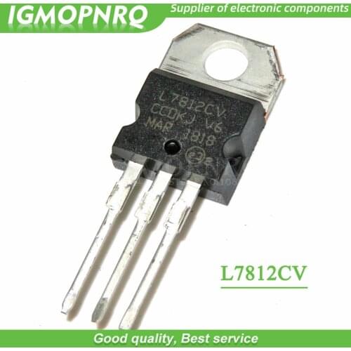 10pcs/lot 7812 three-terminal voltage regulator circuit + 12V L7812CV TO-220 new original