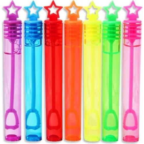 24pcs Empty Wand Tube DIY Bubble Maker Soap Water Bottles Compact and Portable Funny Children Toys for Party Wedding Decoration