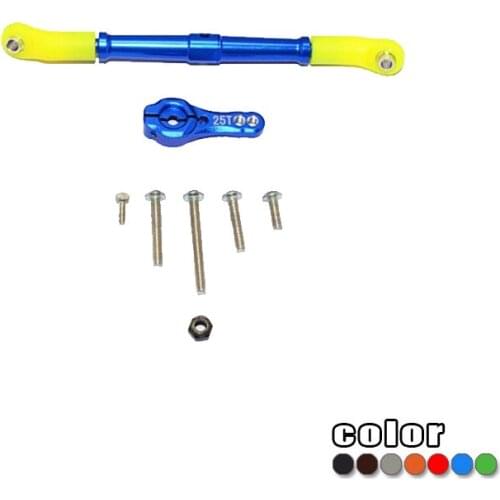 GPM ALUMINIUM ADJUSTABLE SERVO ROD & 25T SERVO HORN For AXIAL SCX10 II 90047 RC Upgrade