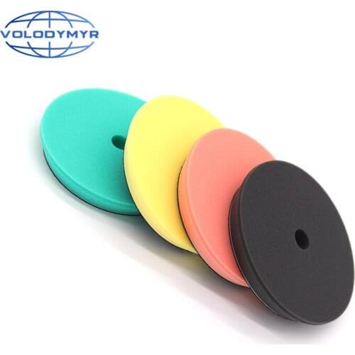 Car Polish Pad 7 Inch Polishing Pads with 6 Inches Hook and Loop Waxing Sponge for Detail Polisher Buffing Machine Buffer