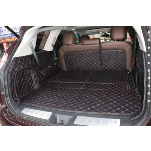 Car Travel Brand Custom Special Car Trunk Mats For Infiniti QX60 7seats Durable Waterproof Carpets For QX60 Lagguge Pad