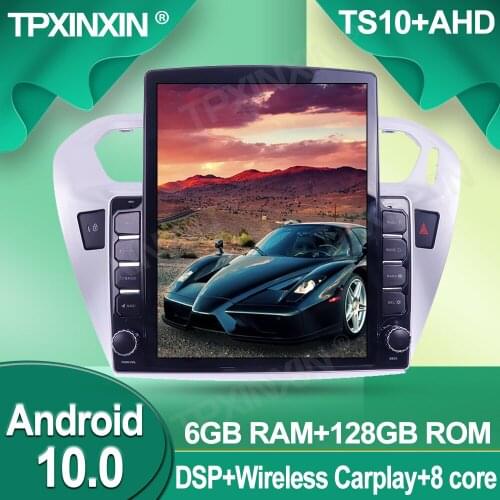 For Peugeot 301 2008-2014 Android 128G Wireless Carplay Stereo Receiver Car Radio player Radio IPS Screen