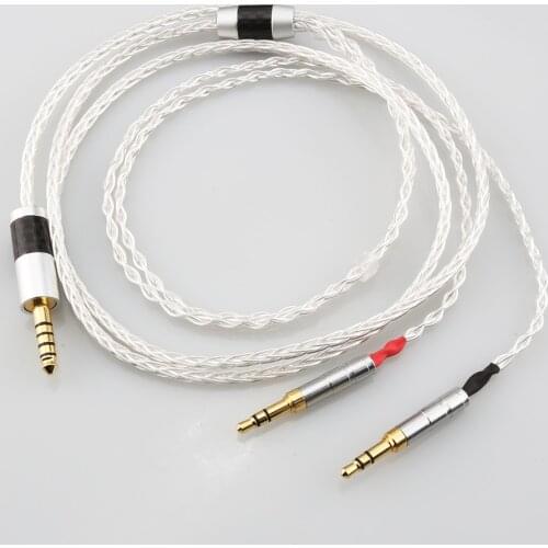 Audiocrast 819AG 4.4 to Sundara Aventho focal elegia t1 t5p D7200 MDR-Z7 2.5/3.5/4.4mm Balance Headphone Cables