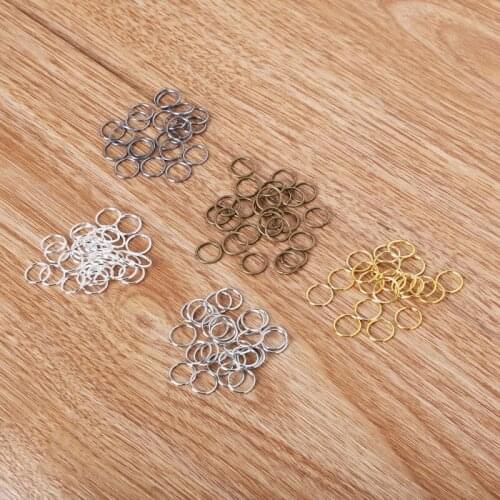Free Shipping 0.8*7mm 200pcs/lot Alloy Single Loops Open Jump Rings Split Rings jewelry findings DIY fashion chains