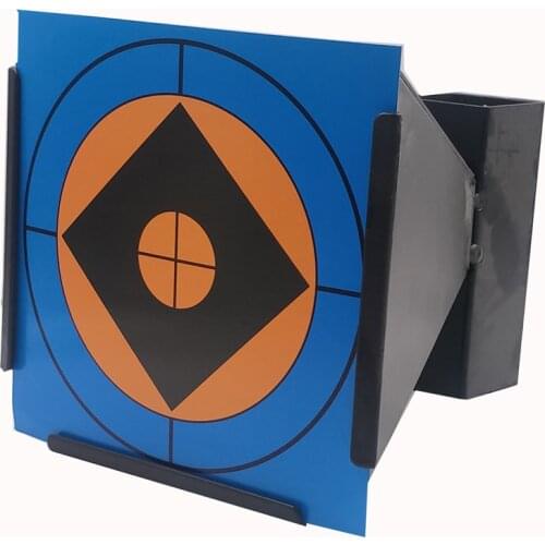 Big Pellet Trap & Target with 20 Pcs Blue Exquisite Paper Targets for Outdoor & Indoor Sports, Slingshot,airsoft,Hunting, Pistol