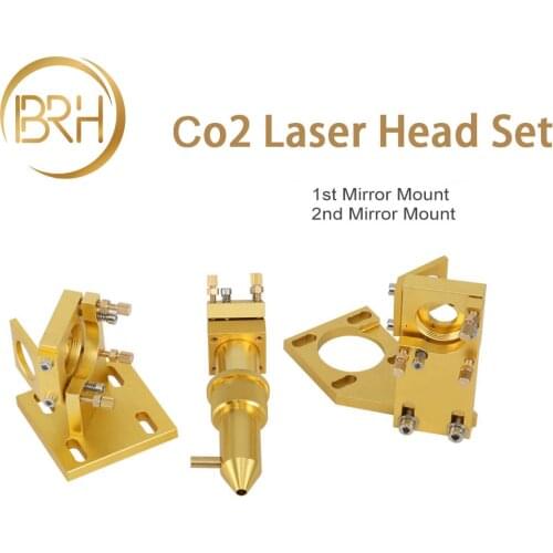 BRH High Quality Co2 Laser Head Set for Model 2030 4060 K40 Co2 Laser Cutting Machines Co2 Laser Head Accessories