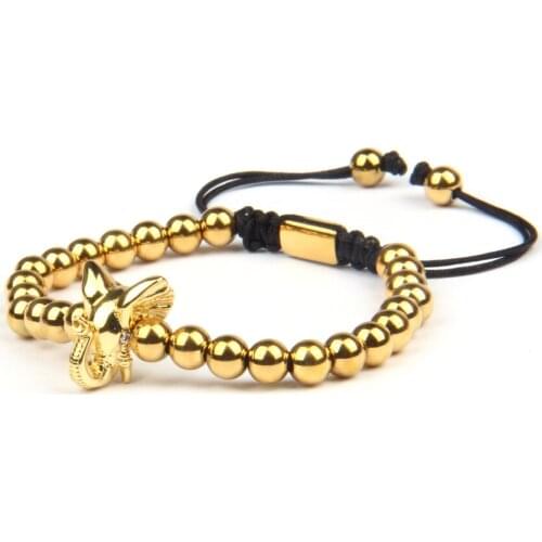 Bracelet Beads Ailatu Stainless Steel Luxury Elephant 6mm Men Rope Chain Fashion New Hand-made Present, Gift, Accessories