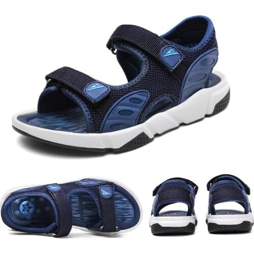 Children Sandals Boys Non-slip Waterproof Beach Shoes Outdoor Breathable Comfortable Student Shoes Leisure Sports Kids Sandals