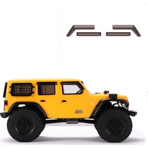 DJ 1/24 Scale Climbing Car AXIAL SCX24 Vent Visor JEEP Wrangler Windows Visor Acrylic Transparent Black Remote Cars Refit Parts