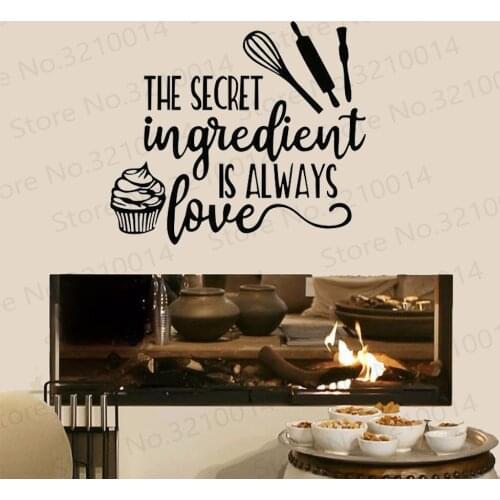 Food Quotes Wall Sticker Art Lettering Vinyl Wall Decal Dessert Cake Baking Shop Kitchen Interior Decor Cafe Mural PW355