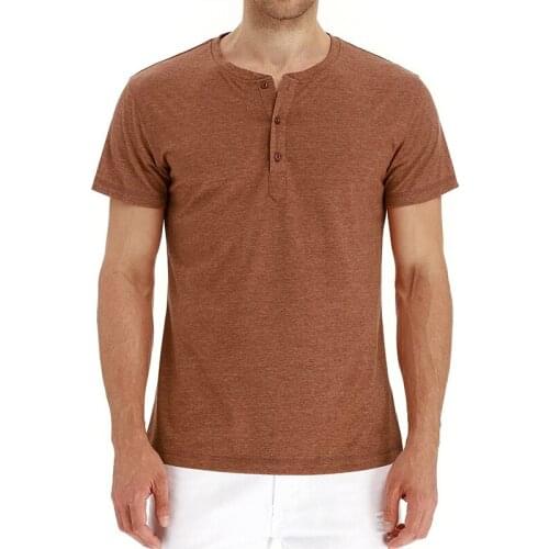 2021 Summer Mens Solid Color Round Collar Cotton Men T Shirt Mens Large Short Sleeve Loose Concise Ventilate Clothes