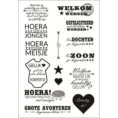 Dutch alphabet ransparent Clear Stamps Silicone Seals for DIY scrapbooking photo album Card Making