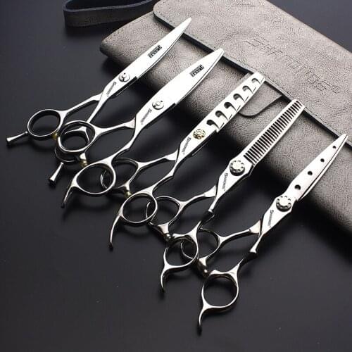 Personalized Hairdressing Scissors Hairdresser Special 6-inch Hair Scissors Flat Cut Thinning Teeth Scissors Barber Tool Set