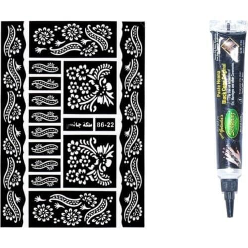 Indian henna Set-Indian henna & henna Pattern-04 хна для мехенди henna bride veil welon