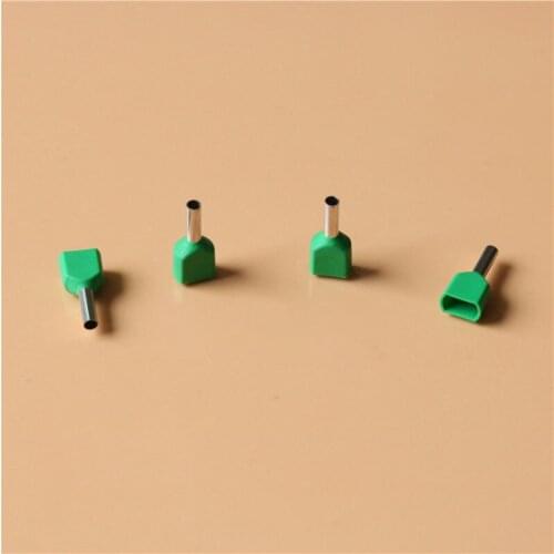 TE4012 insulated TWIN CORD end terminals suit 3.8mm2 Cable Wire Connector Crewel tube preinsulating terminals 100PCS/Pack