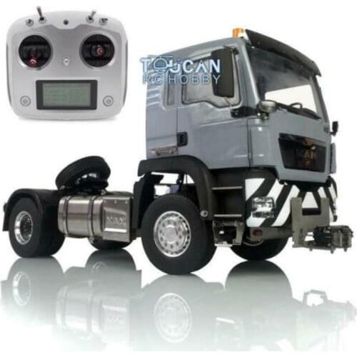 LESU RC Tractor Truck 1/14 MAN TGS 4*2 Metal Chassis Hook Light Radio Winch THZH1034-SMT4