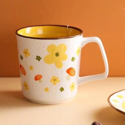 Напальчники для пубг Mug геншин знаки зодиака Underglaze Breakfast Cup Cute Girl Tea Office U-shaped Handle Safe Insulation
