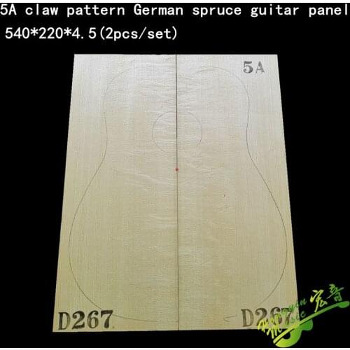 5A claw pattern German spruce veneer guitar panel bear claw pattern deshan cedar alpine spruce guitar production