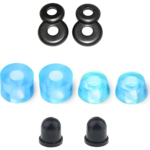 New Skateboard Fish Long Board PU 90A Conica Grips Springs Set Rubber Truck Replacement Pivot Cups Skateboard Bridge Parts