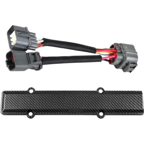 Obd1 to Obd2 10-Pin Distributor Adapter Jumper Harness for Honda Civic Acura & Look Engine Valve Cover for HONDA B18 B16
