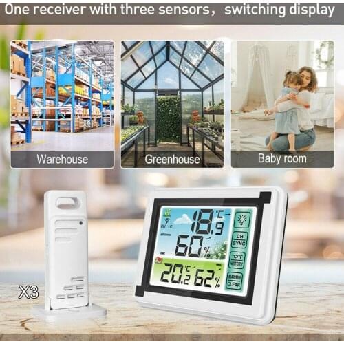 Professional Weather Station Wireless Weather Station with Outdoor Sensor Digital Temperature Humidity Monitor