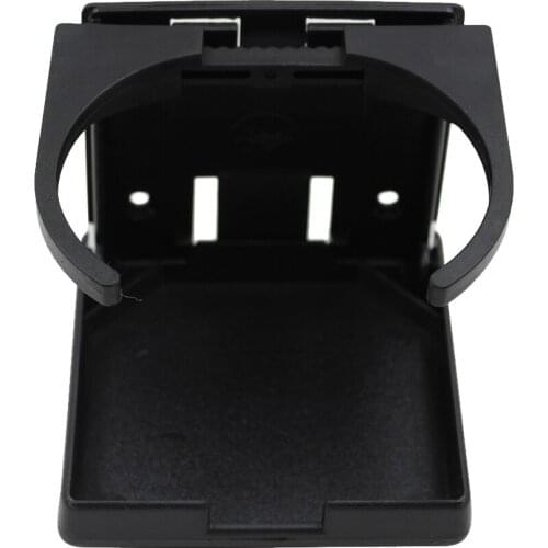 Adjustable Folding Cup Drink Holder for Boat, Car, RV, Auto - Black
