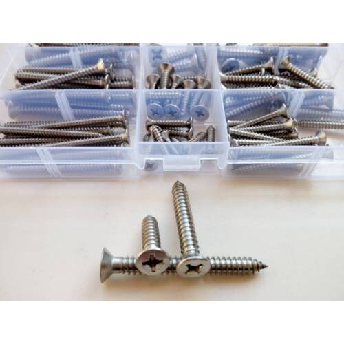 93pcs M4 M5 M6 Phillips self-tapping screws self-attack bolts flat head screw High Quality