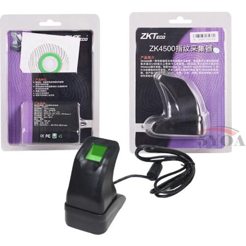 USB Fingerprint Reader Sensor Capturing Fingerprint scanner ZKT ZK4500 for Computer PC Home and Office Free SDK With Retail Box