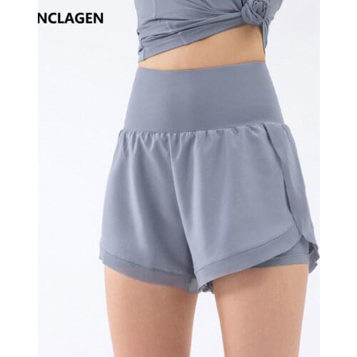NCLAGEN Sports Short Women Casual Shorts Summer Loose Running Fitness GYM Joggers Leisure Workout Slim High Waist Yoga bottoms