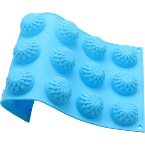 15 Cavities Sunflower Silicone Chocolate Cany Moulds Handmade Soap Mold Resin Clay Craft Art DIY Mold