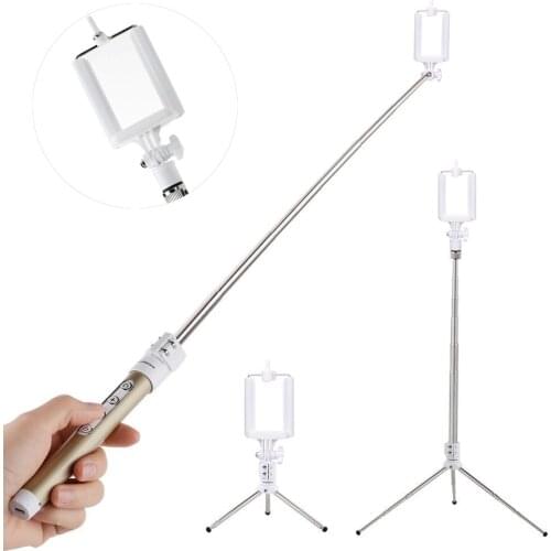 Universal 3 in 1 Selfie Stick Foldable Mini Tripod Expandable Monopod with Remote Control For iPhone IOS Android Mobile Phone