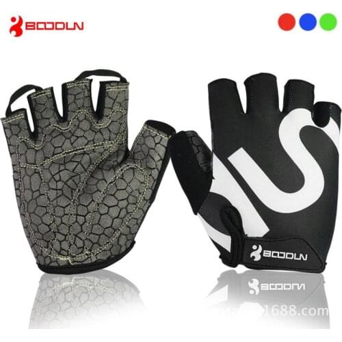 Summer Boodun Half Finger Cycling Gloves Outdoor MTB sports Anti-slip bike Glove riding guantes ciclismo Bicycle Gloves