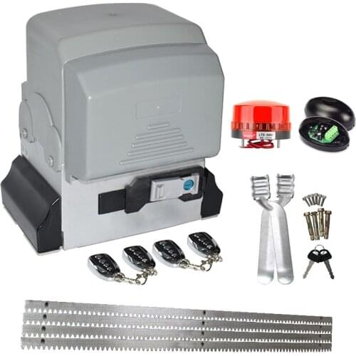 High quality 1000W 2500kg Automatic GSM Sliding Gate Opener motor kit 6m racks Hardware with keyfobs for Sliding Gates Up to