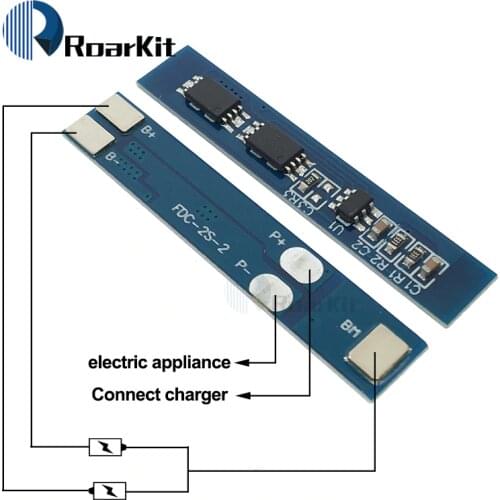 2S 3A Li-ion Lithium Battery 7.4v 8.4V 18650 Charger Protection Board bms pcm for li-ion lipo battery cell pack