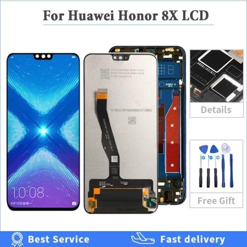 For Honor 8X JSN-L21 LCD Display Touch Screen Digitizer JSN-L22 L23 L42 LX1 AL00 LCD with Frame For Huawei Honor 8X LCD Screen