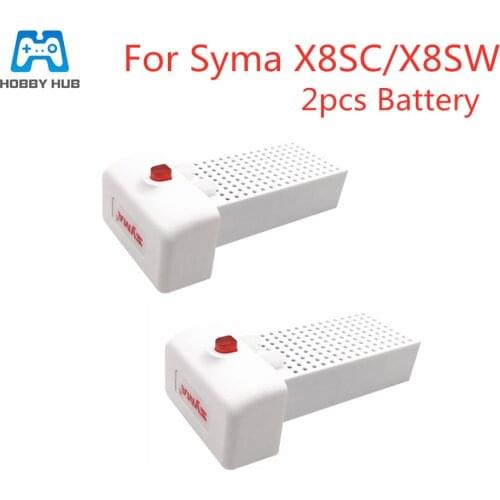 2PCS/Lot lipo battery for X8SW X8SC X8PRO RC Quadcopter Battery 7.4V 2000mAh Lithium Battery Quadcopter Drone RC toys battery
