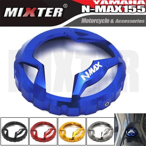 Motorcycle CNC Accessories Oil Tank Cover Fuel Gas Tank Decor Cap For YAMAHA N-Max155 NMAX 155 2015-2019 N-max 155 '16 '17 '18