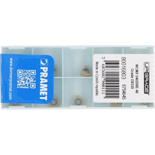 Authentic original PRAMET WCMX 040208E-46 D8330 CNC Triangle U drill Insert Ten Pieces of a Box
