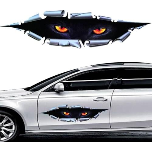 For Car Auto 3D Creative Sticker Modified Decal Eyes Peeking Monster Waterproof Stickers For Home Motorcycle Anti Scratch Decals