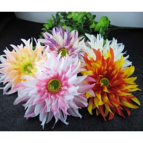Free shipping!24pcs/lot 5'' Daisy silk flower hair flower Womens Hair Accessories Hairpins Female Girls hair clip