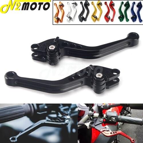 Motocross Black CNC Adjustable Brake Clutch Lever Handles for Honda Suzuki Kawasaki Yamaha BMW Aprilia Ducati Triumph Scooter