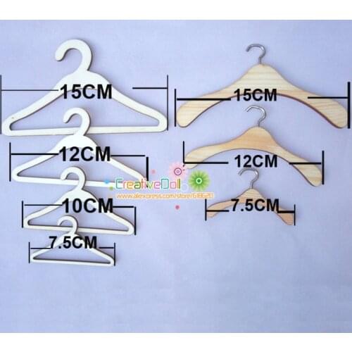 5pcs/lot Quality Wood Metal Hangers for Blythe Doll for 1/3 1/4 1/6 BJD Doll Accessory