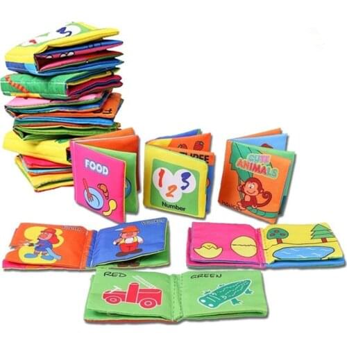 Baby Cloth Books Soft Cloth Books Rustle Sound Cute Cloth Books Infant Early Learning Intelligence Development Educational Toy