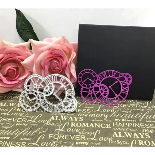 DIY metal cutting dies clock embossing Template Stencil Dies handicrafts Roman Numeral clock DIY Paper Cards carving