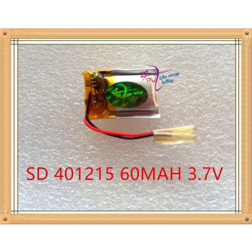 Liter energy battery 3.7V polymer lithium battery 401215 MP3 MP4 60MAH Bluetooth earphone toy
