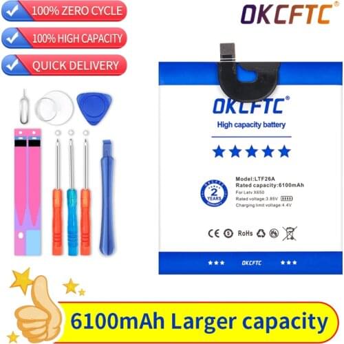 LTF26A 6100mAh Battery For LeTV LeEco Le Pro 3 LTF26A AI X650 5.5 inch X650 X651 X653 X656 X658 X659